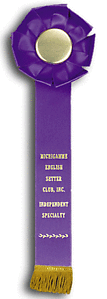 TR84 4 X 12 inches Pointer and Retriever Field Trial Rosette Ribbon 