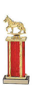  Alsatian Trophy 8 to 18 inches tall