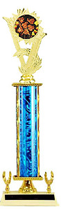 S3R Cooking Trophies with single rectangular column, riser, and added trim.