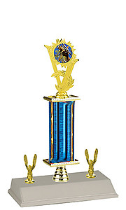 S3R Squirrel Hunt Trophies with a single column, riser and trim.