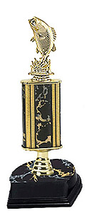 Bass Tournament Trophy heights of 10-18 inches