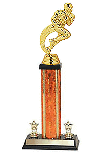 S3 Series Running Back Breaking Loose Football Trophies 8 - 18 inches tall