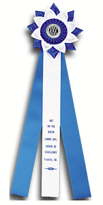 TR110FT a 7 X 23 inches Field Trial Rosette Ribbon 