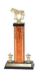 S3-702G Western Horse Saddled Trophys of 8