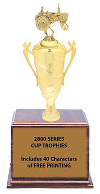 2804 Tractor Cup Trophy 11 1/2 to 13 inches tall