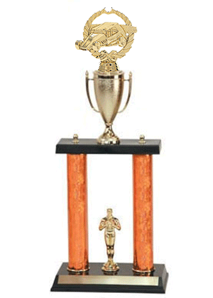 Dirt Track Racing Trophies, with 2 topper options