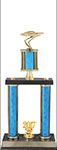 Two Post Mustang Trophies, 5 Design Options and 2 Topper Options