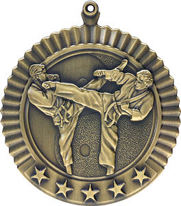 36623 Male Martial Arts Medal with Six Pricing Options
