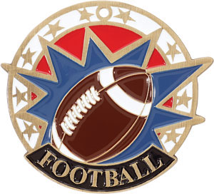 Colorful USA Football Medal