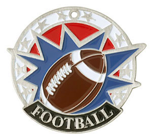 Colorful USA Football Medal