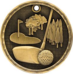 3D207GF-D Golf Medal