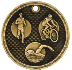 3-D215 Triathlon Medal