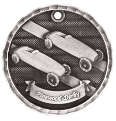 3-D308 Pinewood Derby Medal