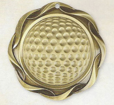 45060GF-D Fusion Golf Tournament Medals