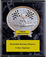 54350BMV Go-Kart Racing on a Black Marble Finish