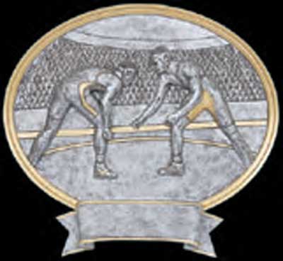 Resin Wrestling Plaque