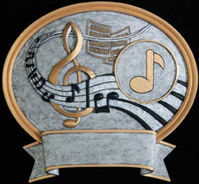 Resin Music Plaque Award