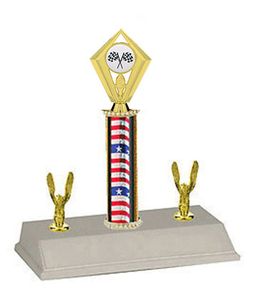 R3 Racing Trophies, Choose from 4 Toppers and 8