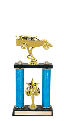 2P Dirt Track Trophies have 2 topper options 