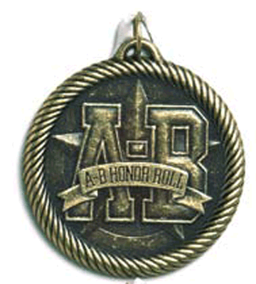 A-B Honor Roll Medals VM-264 With Neck Ribbons