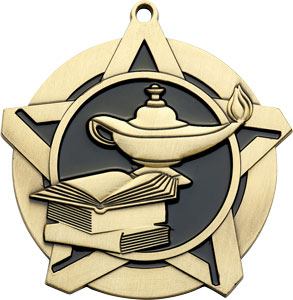 43363 Lamp Medals with Six Pricing Options as low as $1.40