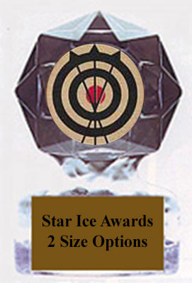 Acrylic Star Ice Archery Trophy Award