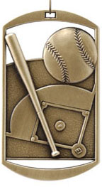 DT201 Dog Tag Baseball Medal 