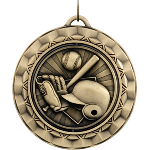 SP301 Spinning Baseball Medal 
