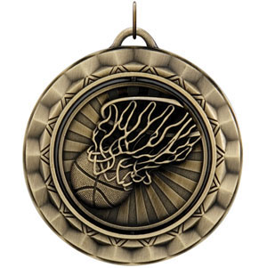 SP311 Spinning Basketball Medal 