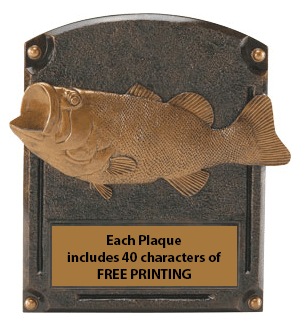 Largemouth Bass Resin Fishing Plaque