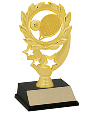 Tennis Trophies for Male, Female, and Gender-Neutral Awards