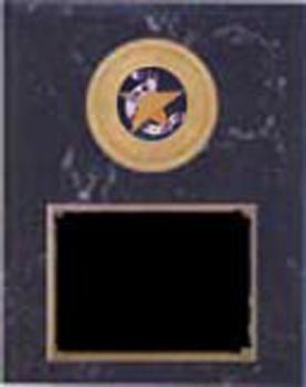 Deluxe Track and Field Plaque Black Marble Finish 1094