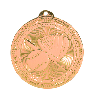 BL202 Baseball Medals Two-Inch with Neck Ribbon