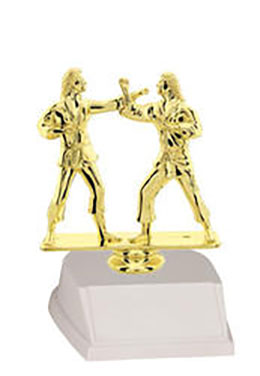 Female Sparring Base and Topper Martial Arts Trophy