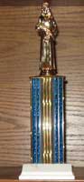 Single Post Rectangular Pageant Trophies