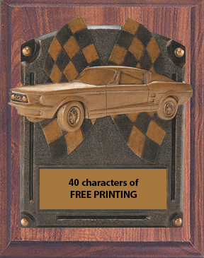 54742-810-CFV Muscle Car Show on an 8 X 10 Plaque