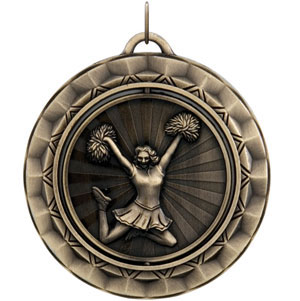 SP327 Spinning Cheerleader Medal 