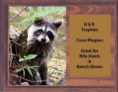  Coon Hunt and Bench Show Plaques