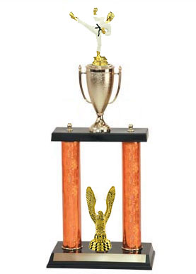 Full Color Martial Karate Trophies, 24 to 36 inches tall