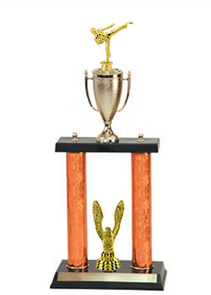 Martial Karate Trophies, 24 to 36 inches tall