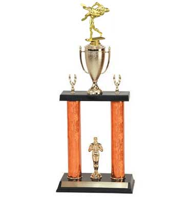 Boxing Trophy, Wrestling Trophy, 2DPC Double Post Cup Trophies