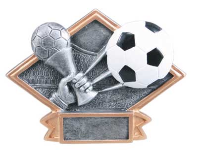 Resin Soccer Plaque DPS72 and DPS22