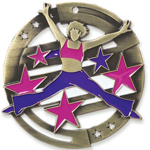 Large Enamel Dance Medal