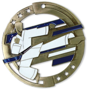 Large Enamel Martial Arts Medal