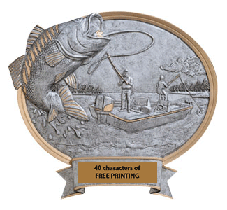 Legend Oval Fishing Plaque