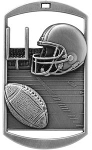 DT212 Dog Tag Football Medal with Six Pricing Options