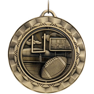 SP312 Spinning Football Medal