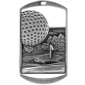 DT228GF-G Dog Tag Golf Medal