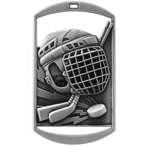 DT270 Dog Tag Hockey Medal with Six Pricing Options