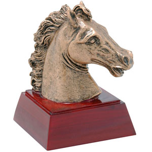 Promote School Spirit with a Mustang Mascot Trophy